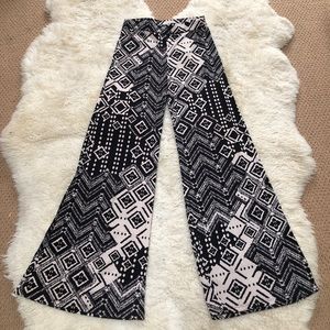 Brand New! Aztec print, wide leg pants